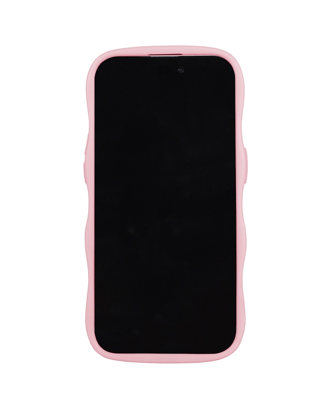 Wavy iPhone cover - Pink/Transparent